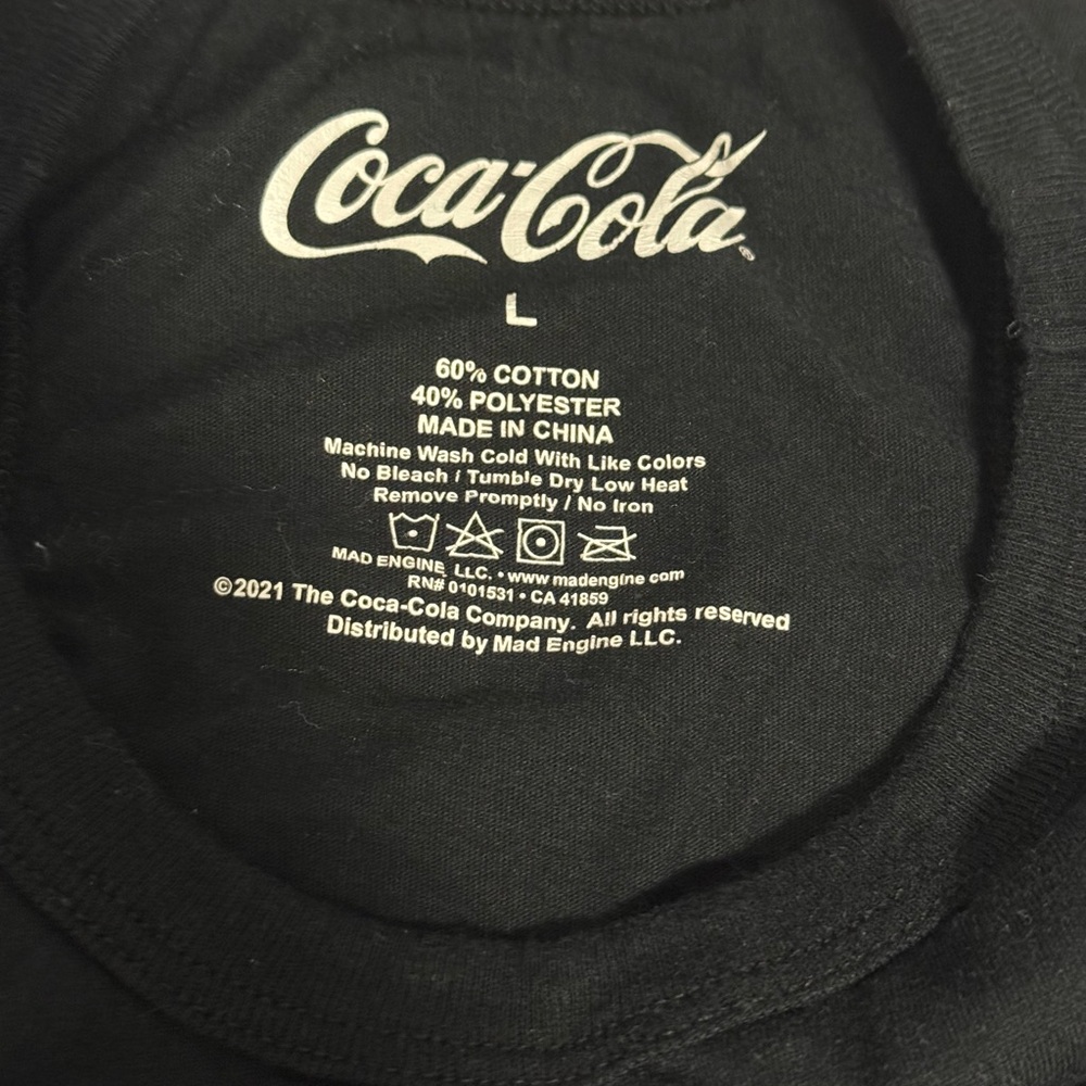 Coca Cola Black Tank Top with Red and White Graphic - Picture 5 of 5